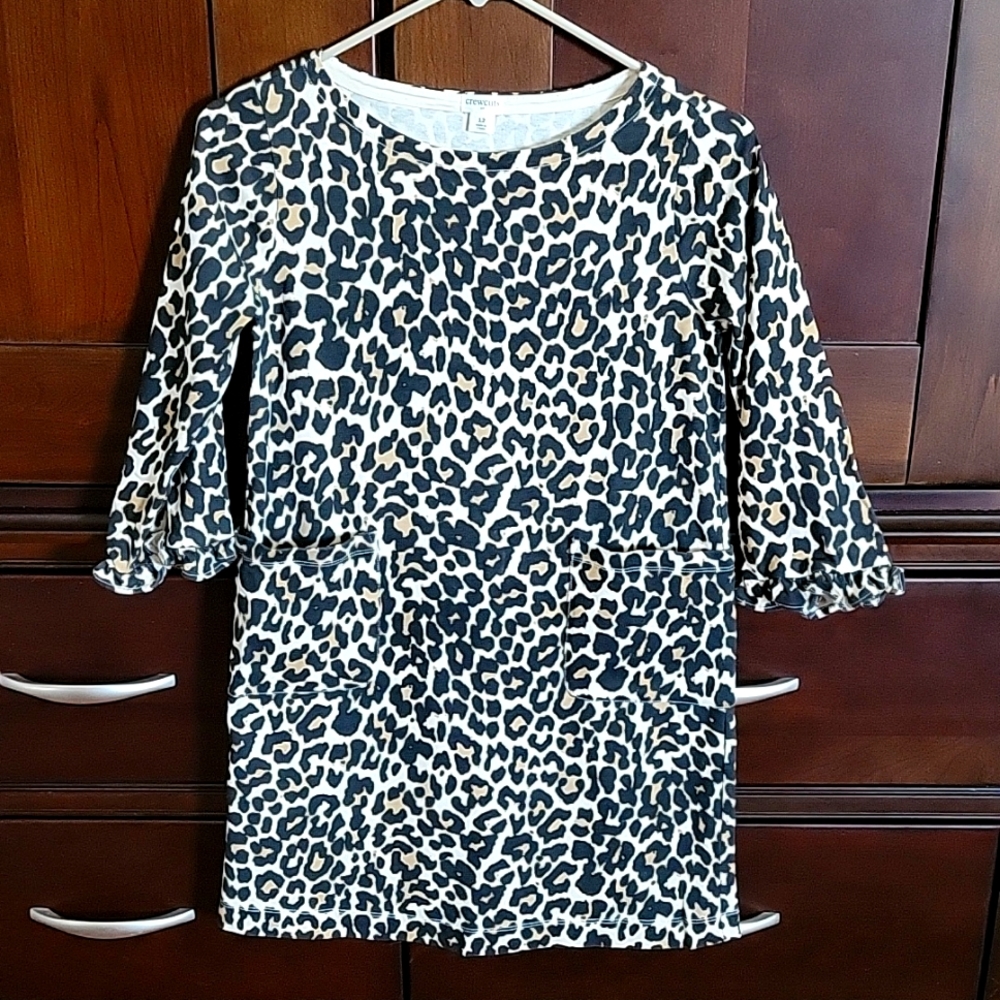 Crewcuts girls lepord dress